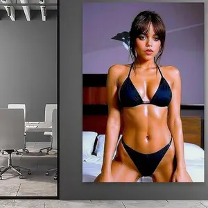 Jenna Ortega Famous Actress Sexy Art Poster