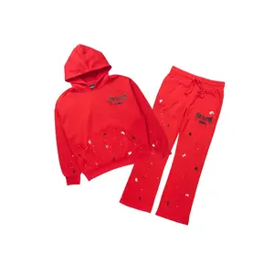 Twinkle Red/Black Hoodie Relaxed Track Set