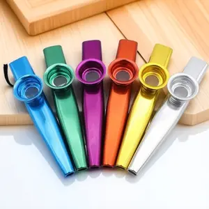 Metal Kazoo Portable Fun Musical Instrument - Easy-to-Play, Maintenance-Free, Lightweight for Guitar Accompaniment, Party, School & Creative Gift