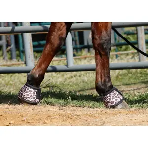 Cheetah and Black bell boots