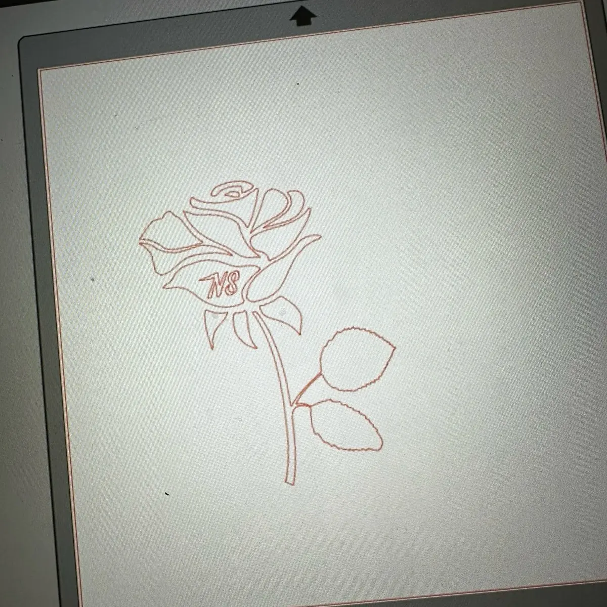 NS rose decal