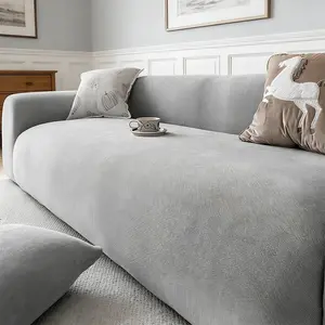 1pc Fashion Minimalist Sofa Cover, Soft Comfortable Chenille, Scratch-Resistant Dustproof Non-Slip Pet Friendly, Soft Sofa Protector