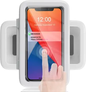 480 Rotation Shower Phone Holder, Waterproof Wall Mount Universal Case, Water Proof Kitchen Bathroom Bathtub Pouch Shower Accessories