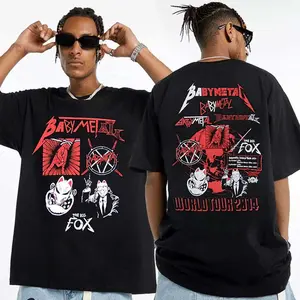 Babymetal World Tour 2014 T-Shirt J-Metal Idol Band Graphic Tee TM31