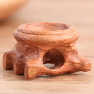 Wooden Base Crystal Ball Stand, Home Decor Ornament, Indoor Table Decoration for Office Bedroom, Feng Shui Decorative Item