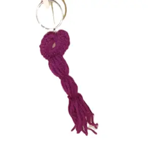 Purple Heart Keychain - Simple Design with Purple Heart Shape and Keyring Attachment