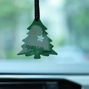 Christmas Tree Car Air Freshener Hanging Ornament – Long-Lasting Scented Diffuser for Car, Closet & Home | Odor Eliminator Decorative Aroma Tag