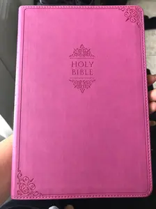 NIV, Value Thinline Bible, Large Print, Leathersoft, Pink, Comfort Print Imitation Leather