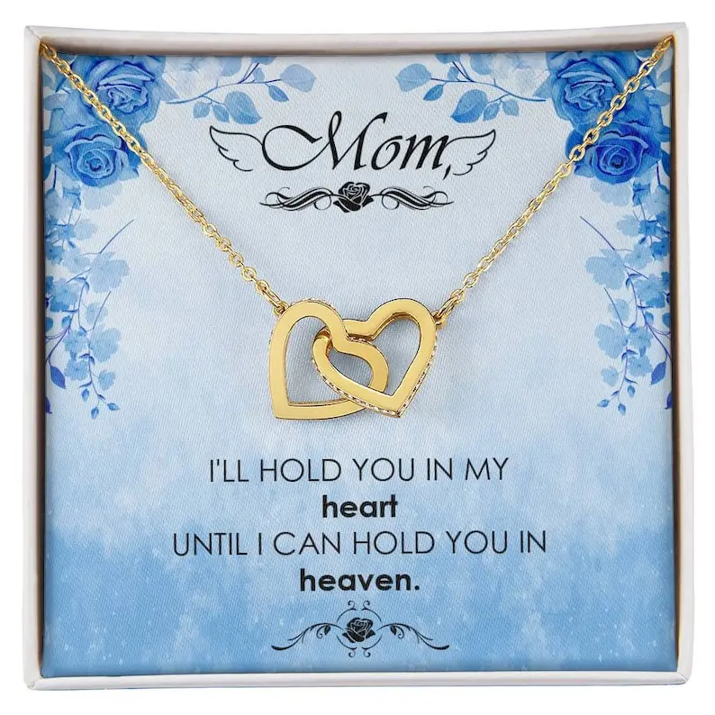 Mom Memorial Gift, Bereavement Necklace, Family Loss of Mother, Remembrance Necklace Gift, Passed away mom, Mother's Day Gift Grief Mom in Heaven