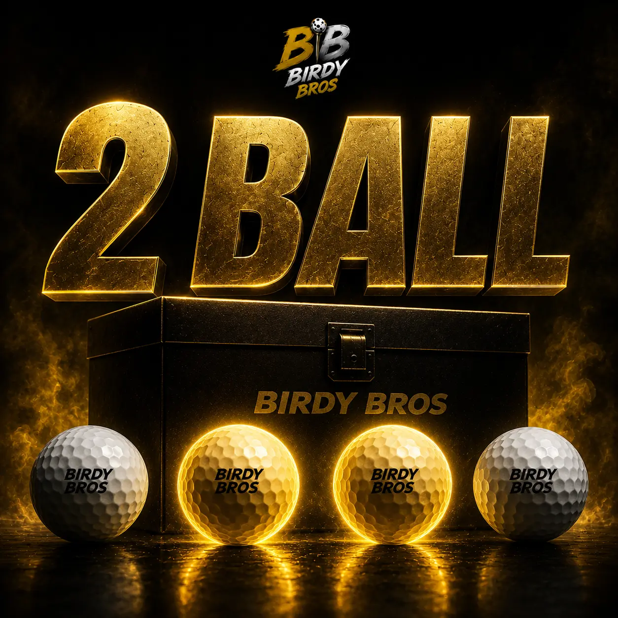 BB 2Ball Suppy-  1 sleeve golf balls