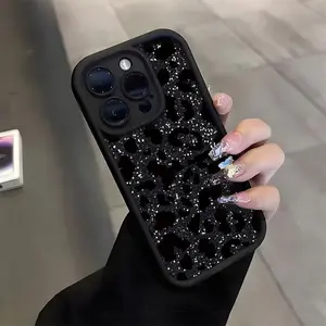 1pc Spotted Leopard Pattern Tpu Phone Case for iPhone 17/16 Series, Fashionable Soft Protective Cover, Unisex, Accessories