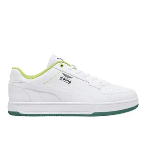 PUMA Mens X Aston Martin Aramco F1 Caven 2.0 Lace Up Sneakers Shoes Casual - White