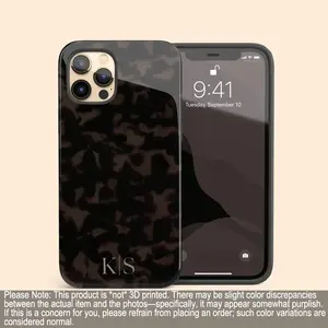 Custom Initials iPhone 17 Air Case, Personalized Monogram Tortoiseshell Case for iPhone 16 Pro Max, 15 Plus, 14, 13 Mini, 12, 11,X/XS gift for her men's cool gadgets iphone 17 pro max cases girls