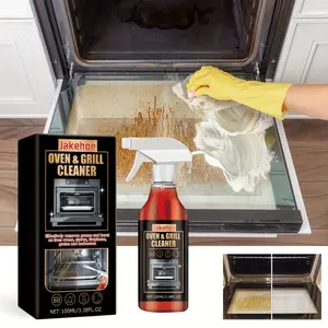 Jack Howe Oven and Grill Cleaner - Citral-Based Liquid Degreaser for Kitchen Stains, Residue-Free, Linoleum Surfaces, 3.38 Ounces