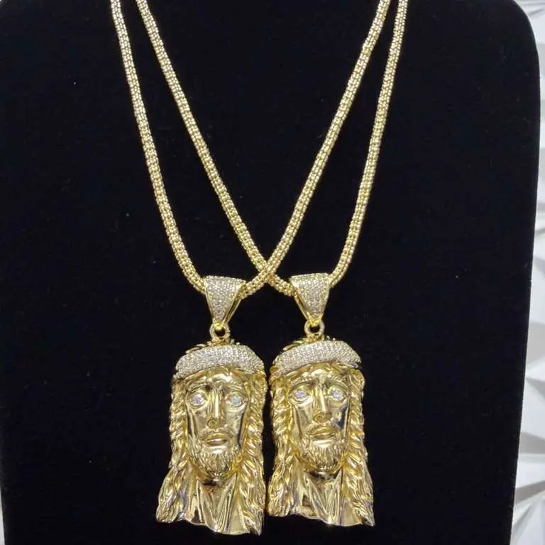 14k Gold Bonded Chain and Pendant - Set of 1 Necklace and 1 Pendant