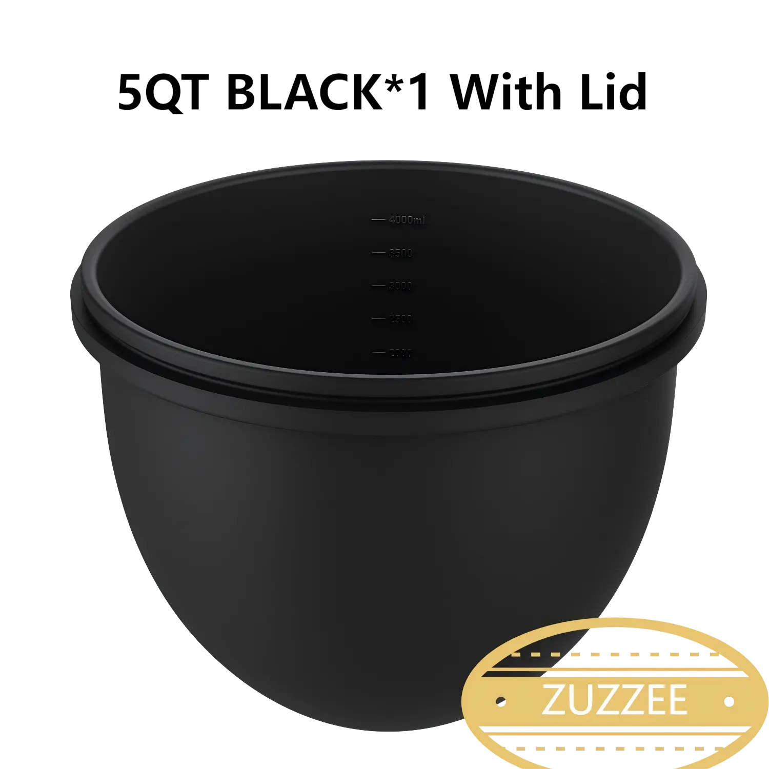 5Qt Black*1 with lid