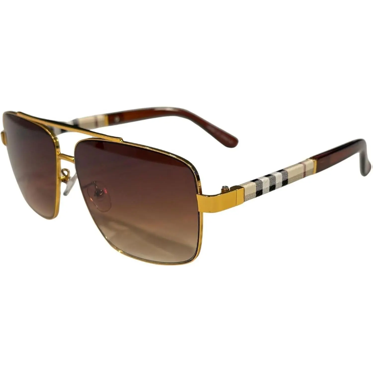 Unisex Luxury Western Stakes Aviator Sunglasses - Stainless Steel Full Rim, Polarized Lenses, UV400 Protection, Premium Fashion Shades with Soft Cloth Case