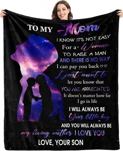 A Gift from Daughter to Mom — A Mother's Day & Birthday Tribute to a Great Mother: Warm Fleece Throw Blanket (60" x 50")