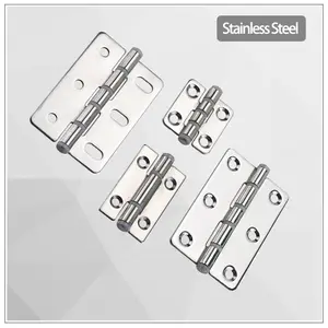Stainless Steel Disc-Shaped Hinge Industrial Automation Equipment Flat Fixed Foldable Cabinet Electric Control Silent Hinge