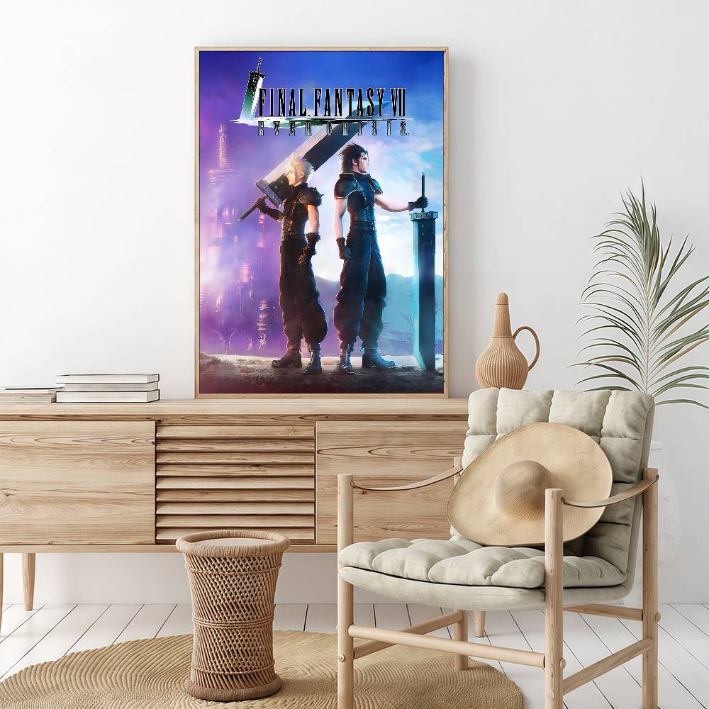 Final Fantasy Game Vintage Posters Sticky Vintage Room Home Bar Cafe Decor Kawaii Room Decor