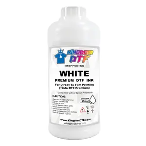 DTF Premium White Ink Liter (1000ml) - High-Opacity Ink for Direct-to-Film Printing