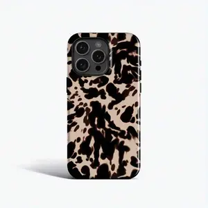 BEIGE TORTOISE Phone Case Blonde Tortoise Pattern For iPhone 16 Pro Max 16 15 Plus 14 Pro 13 12 Mini 11 More Models