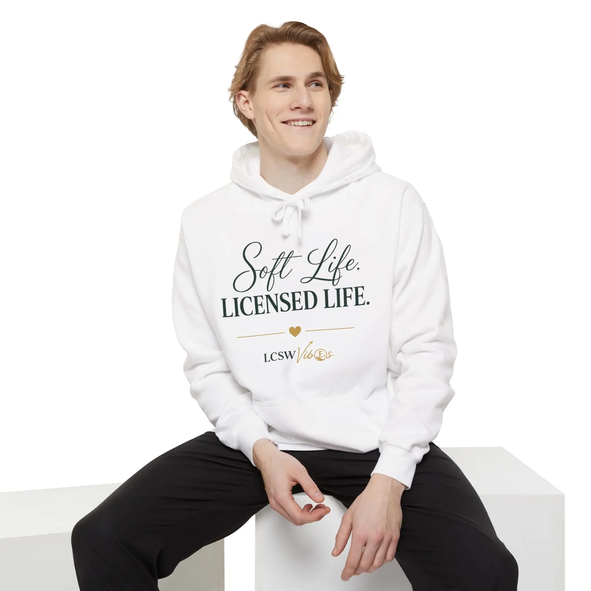 Soft Life Licensed Life Hoodie — LCSW Therapist Gift