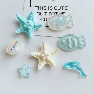 7 Piece Refrigerator Magnets Set, Starfish Dolphin Shell Ocean Series, Perfect Gift for Christmas Halloween Easter Thanksgiving Mother's Day Valentine's Day
