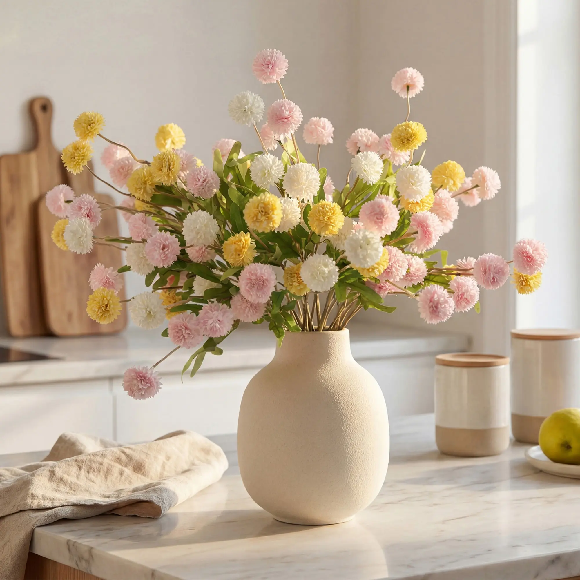 10pcs 20inch Mixed Color Daisy Artificial Flowers, DIY Bouquet, Artificial Bouquets, Decorative Wedding Centerpiece Decor, Indoor Desktop Decoration, Artificial Flower Decorations