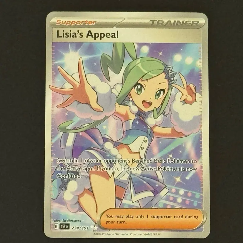 POKEMON - Pokmon Lisia's Appeal 234/191 Ultra Rare Surging Sparks - TikTok  Shop