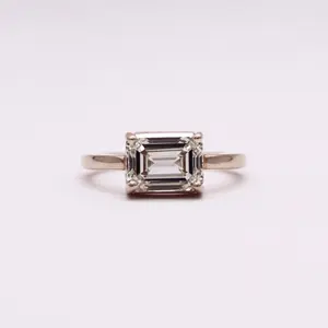 Eternal East-West Emerald Ring