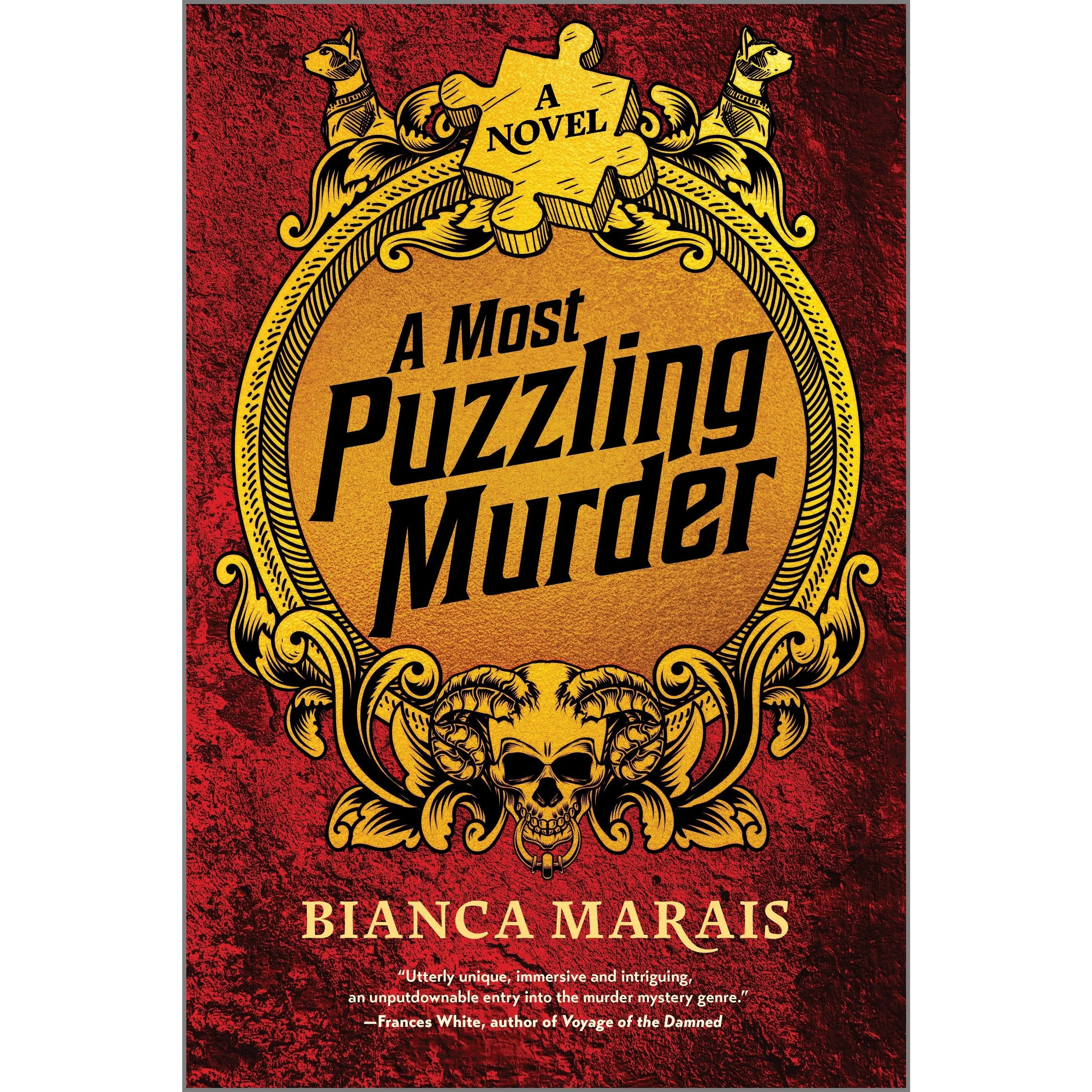 A Most Puzzling Murder: A quirky, humorous locked room murder mystery with riddles and puzzles for the reader to solve by Bianca Marais [Paperback Book]
