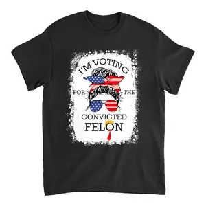 2024 Convicted Felon Im Voting Convicted Felon TShirt, Funny 2024 Shirt, Full Sizes, For Men, For Women  Unisex Apparel Relaxed Fit Printed In The USA Classic Cotton