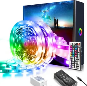 [ NEW DEAL ] - 100ft Led Lights for Bedroom Led Strip Lights Color Changing Lights with 44 Keys Remote,2 Rolls of 50ft