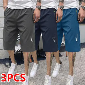 Men’s casual mid-length shorts, solid-color athletic fitness shorts, suitable for sports and leisure, everyday wear, fashionable athletic shorts, summer shorts | men’s shorts | gift for him