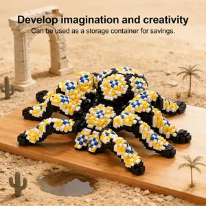 Cool Spider 3D Puzzle Building Blocks Decoration, Bookshelf Home Office Cabinet Decor, Party Living Room TV Stand Display Gift