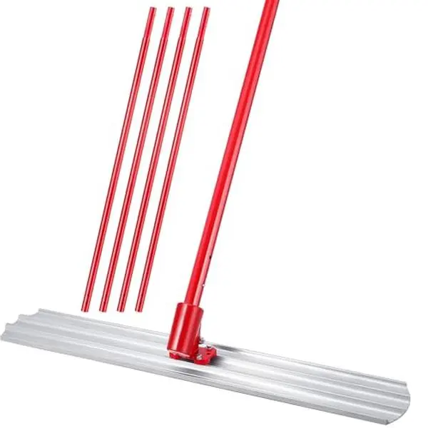 GARVEE Magnesium Bull Float Concrete Tools Kit: 46"x8" & 48"x8" Trowel Options with Bracket, Includes 4 Handles (46", 47", 70") for Cement Finishing and Smoothing