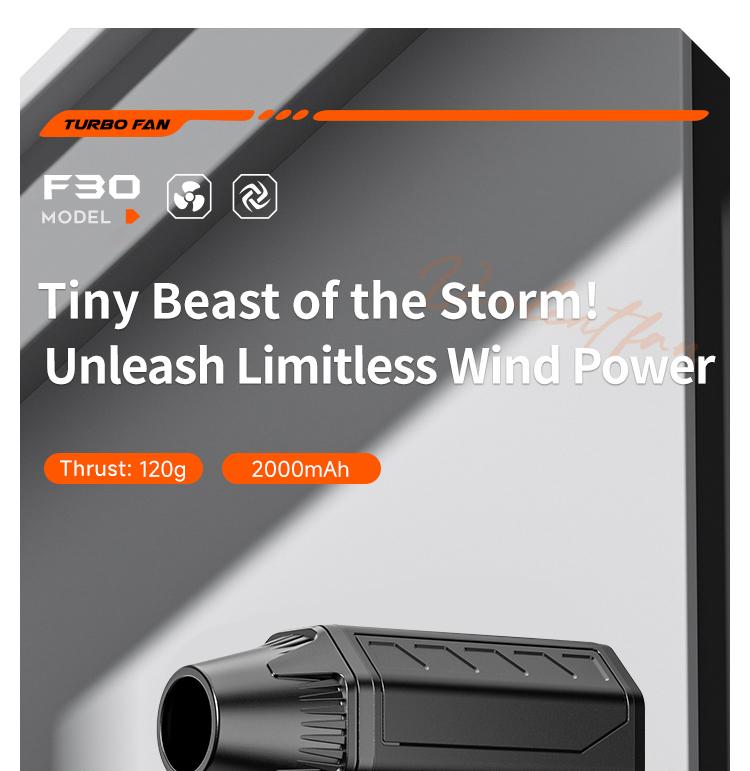 150g High- Pressure Turbo Blower, Designed for Deep Car Detailing, 150000 RPM Brushless Motor. Instantly Cleans AC Vents, Seat Crevices, Engine Bays and Removes Snow. Portable On- the-Go Tool, More Professional Than a Hair Dryer Deep Cleaning