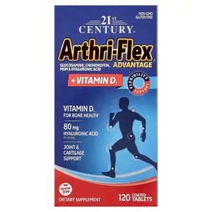 21st Century Arthri-Flex Advantage® + Vitamin D3, 120 Coated Tablets | HSA/FSA Eligible