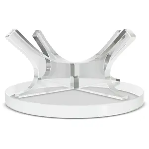 Clear Acrylic Baseball Holder Stand For Baseballs, Softballs, Tennis & Golf Balls - Sturdy, Scratch-Resistant Display Stand