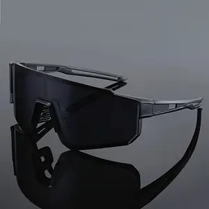 XUH Oversized Personalized Sports Sunglasses for Men Women, UV400 Protection Windproof Anti-Glare Polarized Eyewear for Bicycle, Motorcycle Riding, Cycling & Outdoor Activities
