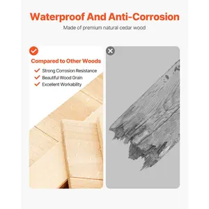 Spring new arrivals Outdoor Wooden Storage Shed Waterproof Garden Tool Shed 28x63 inch Sloping Roof