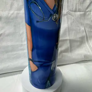 Nurse Blue Tumbler/Bluetooth Speaker Tumbler with fun sassy design  Drinkware Bottle  Cup Water Bottles Lid Washable Reusable Bottled Mug Portable