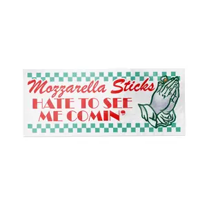 Mozzarella Sticks Hate to See Me Comin' - Sticker