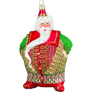 Ribbon Candy Chubby Santa by Joy to the World Christmas Collectibles