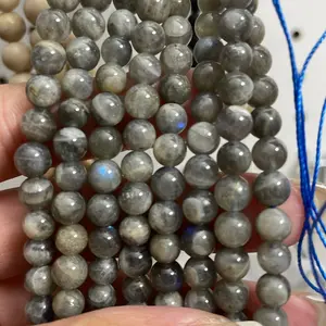6 mm labradorite crystal bead  strands