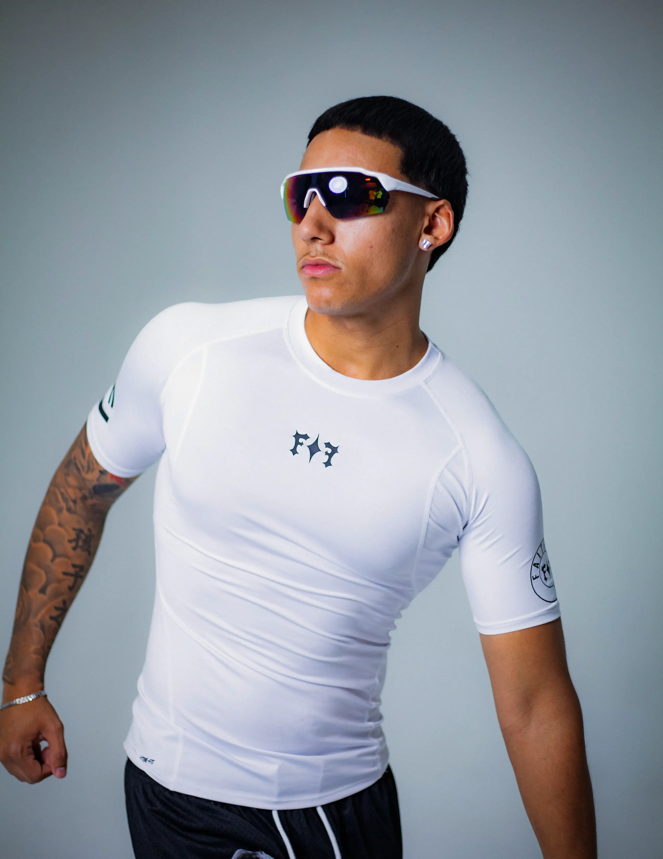 FOF Elite FIT Compression Top - Black Summer Wear for Men, High Performance, Quick Dry, Breathable Fabric, Four-Way Stretch