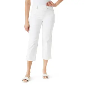 Gloria Vanderbilt Shape‑Effect Pull‑On Capri Pants – White – Size 8 – NWT – $46