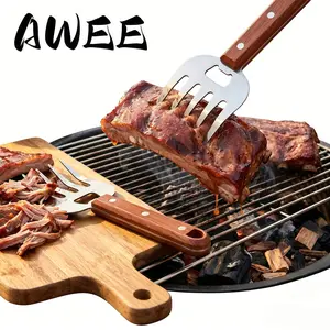 2Pcs BBQ Meat Shredder Forks with Bottle Opener Multifunctional Chicken & Pork Shredding Claws for Grilling