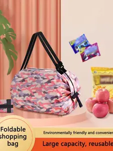 Foldable Shopping Bag, Portable Lightweight Eco-Friendly Tote, Large Waterproof Grocery Bag for Supermarkets, Convenient Handbag